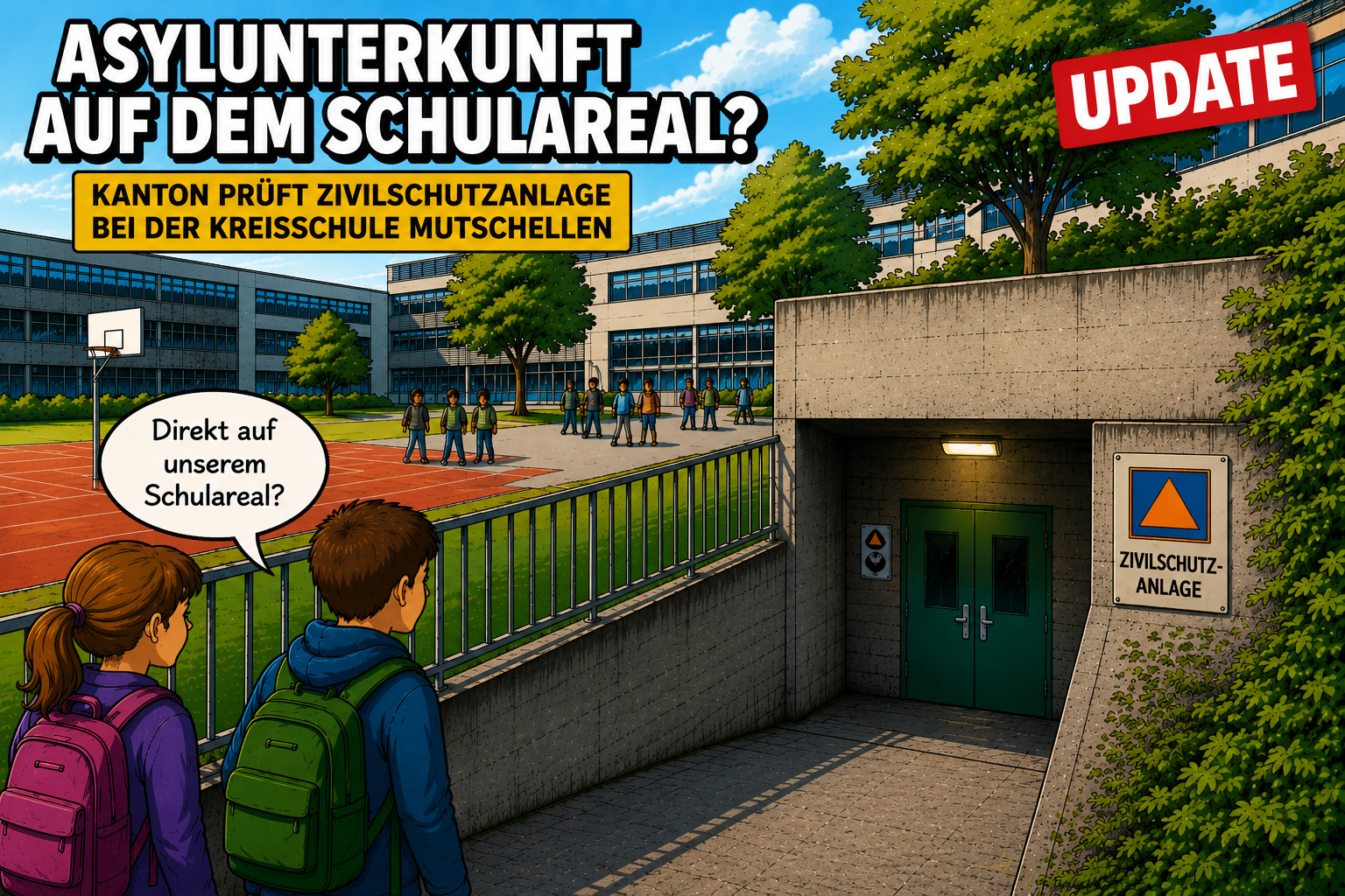 Gemeinderat Berikon äussert erhebliche Bedenken zu möglicher Asylunterkunft bei der Kreisschule Mutschellen