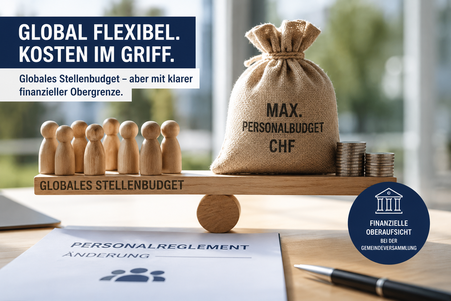 Globales Stellenbudget: Sinnvoll – aber nur mit klarer Kostengrenze