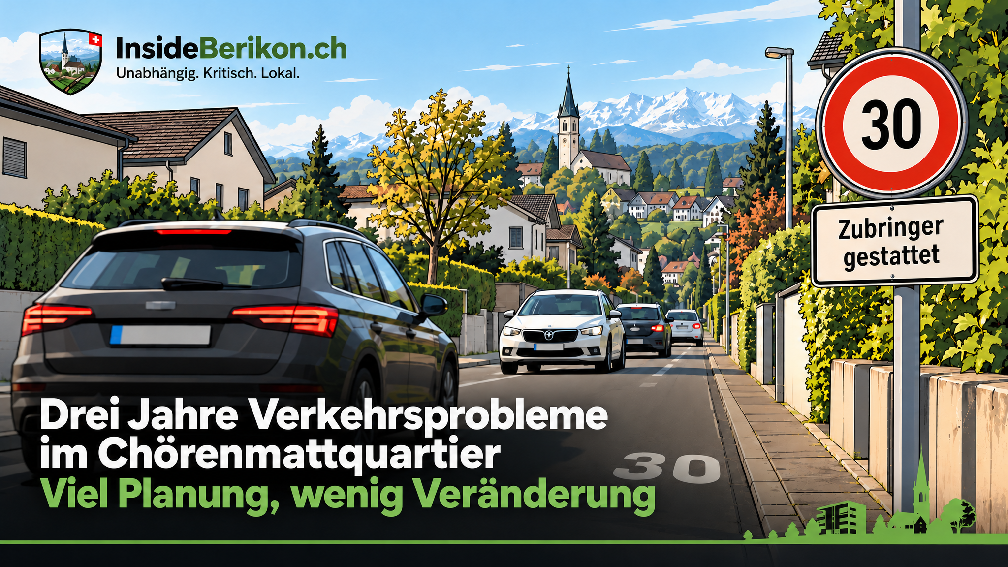 Drei Jahre Verkehrsprobleme im Chörenmattquartier – viel Planung, wenig Veränderung